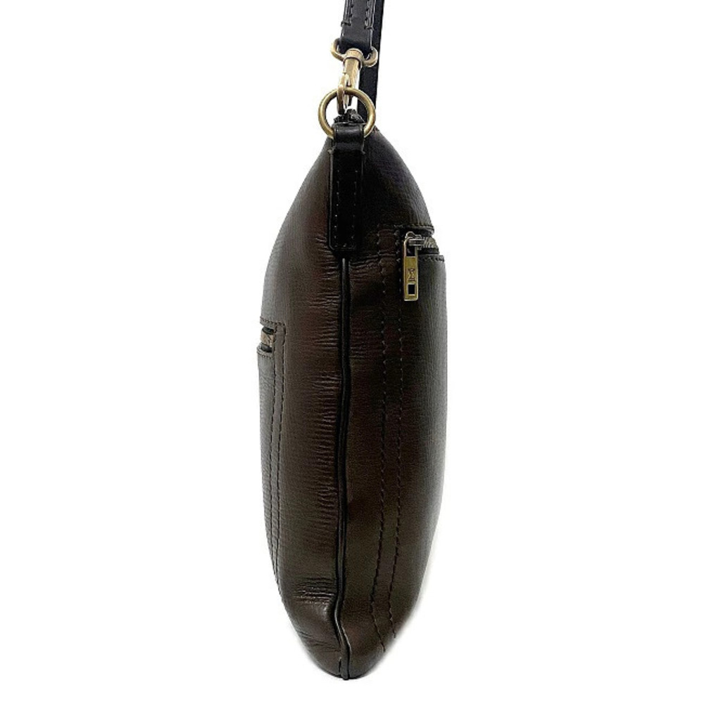 Louis Vuitton Crossbody Shoulder Zipper Bag LV Sac Plat Brown Cafe Utah